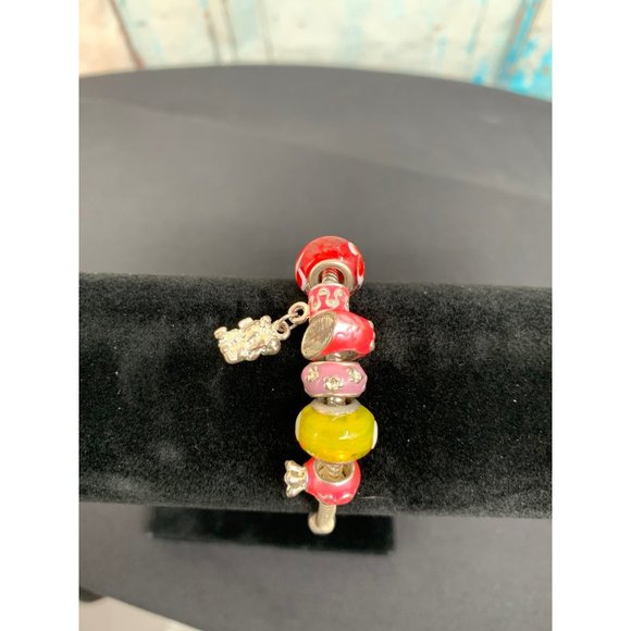 Charm Bracelet with Beads 8" Length - Picture 2 of 7